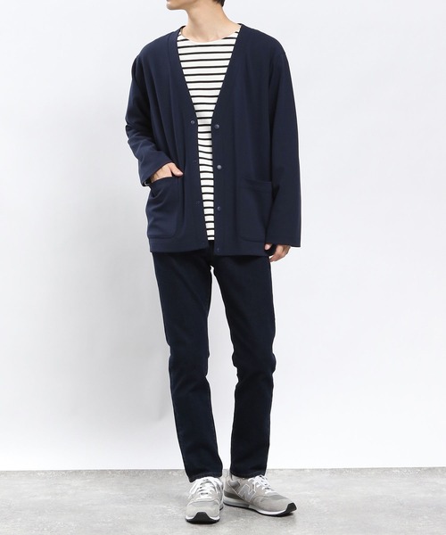 GLOBAL WORK Smile Seed Store（グローバルワーク スマイルシードストア）の「ジョーゼットカーディガン長袖/993331（カーディガン/ボレロ・メンズ・ベージュ系その他3/ネイビー/ブラック・LARGE/X-LARGE/SMALL/MEDIUM）」の19枚目の写真