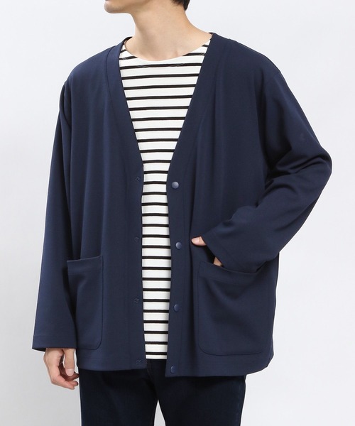 GLOBAL WORK Smile Seed Store（グローバルワーク スマイルシードストア）の「ジョーゼットカーディガン長袖/993331（カーディガン/ボレロ・メンズ・ベージュ系その他3/ネイビー/ブラック・LARGE/X-LARGE/SMALL/MEDIUM）」の22枚目の写真