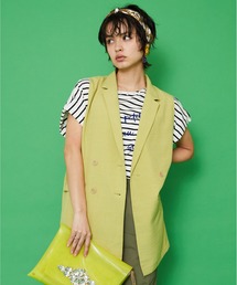 JETSET SOLO PLUS （ジェットセットソロプラス）の「リネンライクテーラーカラージレ（ベスト）」