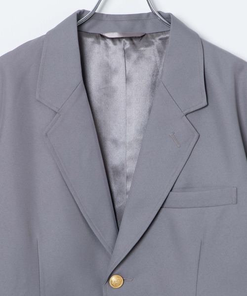 WEGO（ウィゴー）の「WEGO/メンズスクールブレザー（テーラードジャケット・メンズ・グレー/ネイビー・MEDIUM/LARGE）」の13枚目の写真
