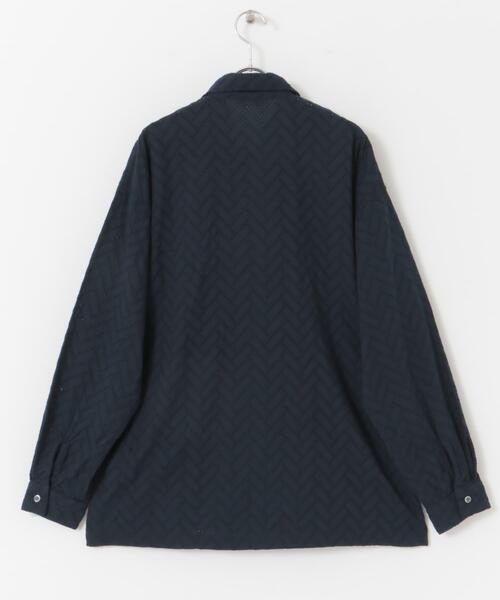 URBAN RESEARCH DOORS(アーバンリサーチドアーズ)の「カラミロングスリーブシャツ(シャツ/ブラウス・メンズ・ブラック/ブラウン/ネイビー・MEDIUM/LARGE)」の10枚目の写真