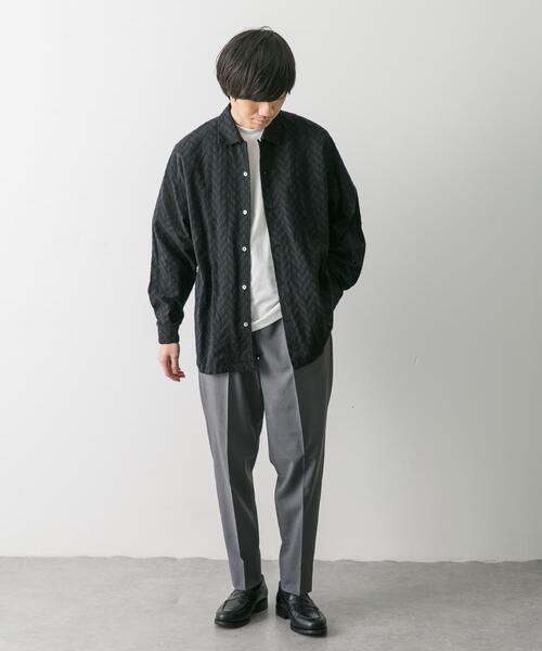 URBAN RESEARCH DOORS(アーバンリサーチドアーズ)の「カラミロングスリーブシャツ(シャツ/ブラウス・メンズ・ブラック/ブラウン/ネイビー・MEDIUM/LARGE)」の18枚目の写真