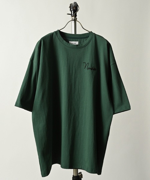 ATELANE（アテレーン）の「ATELANE/16/1 OE天竺 刺繍Tee（Tシャツ/カットソー・メンズ・ホワイト系その他2/チャコールグレー/ホワイト系その他/グリーン/ブラック/ホワイト・MEDIUM/LARGE/X-LARGE）」の7枚目の写真