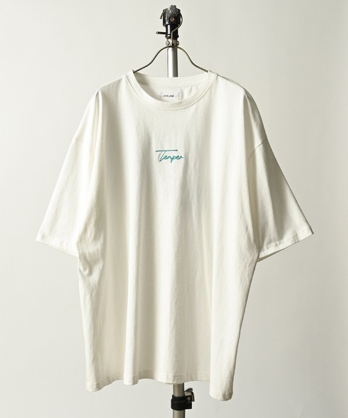 ATELANE（アテレーン）の「ATELANE/16/1 OE天竺 刺繍Tee（Tシャツ/カットソー・メンズ・ホワイト系その他2/チャコールグレー/ホワイト系その他/グリーン/ブラック/ホワイト・MEDIUM/LARGE/X-LARGE）」の11枚目の写真