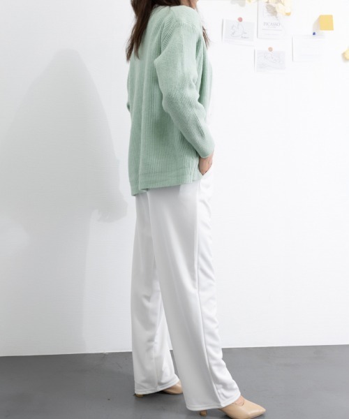 Miniministore(ミニミニストア)の「ニットカーディガン ジップアップアウター(ニット/セーター・レディース・ミント/アイボリー/グレー/ピンク/ベージュ/イエロー/マスタード・FREE)」の22枚目の写真