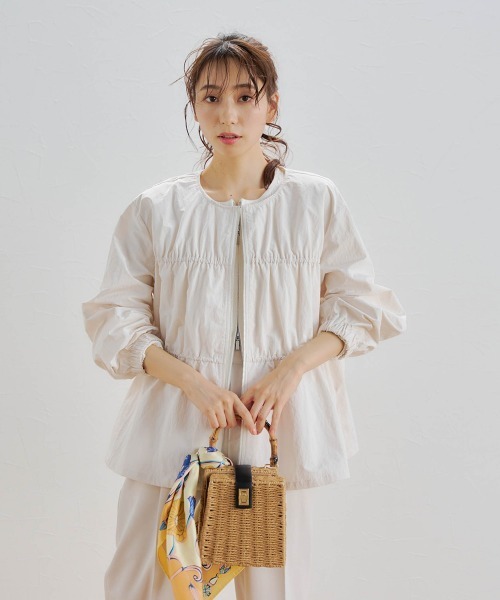 セール】ミニリップストップティアードブルゾン≪手洗い可能