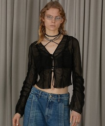 PRANK PROJECT | 【24SUMMER PRE ORDER】シフォンアウトシームトップ / Chiffon Outseam Top(シャツ/ブラウス)