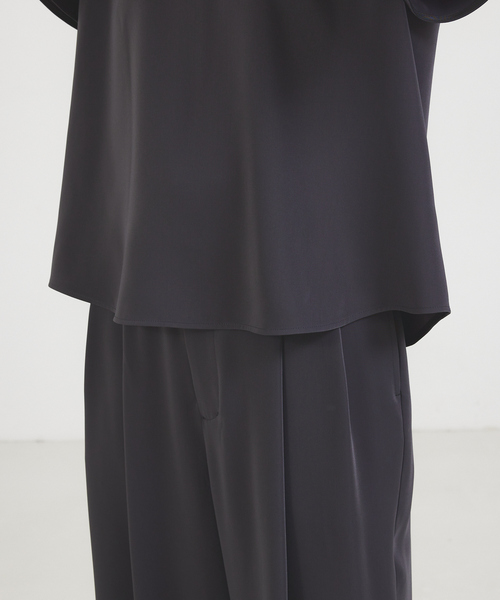 qualite（カリテ）の「【通勤/オケージョン】セットアップ対応ラッパスリーブブラウス（シャツ/ブラウス・レディース・チャコールグレー/アイボリー・フリー）」の18枚目の写真