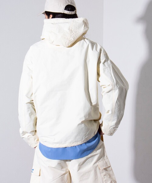 JACK PURCELL（ジャックパーセル）の「【CONVERSE JACK PURCELL】ナイロンアノラックパーカー ロゴ刺繍（ナイロンジャケット・メンズ・ブラック/アイボリー/ネイビー・M/L）」の9枚目の写真