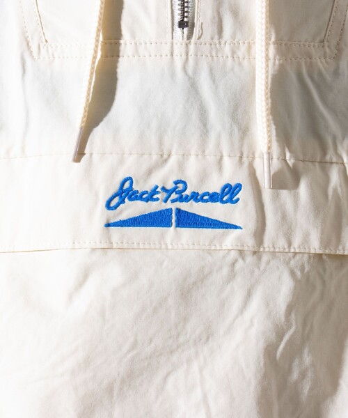 JACK PURCELL（ジャックパーセル）の「【CONVERSE JACK PURCELL】ナイロンアノラックパーカー ロゴ刺繍（ナイロンジャケット・メンズ・ブラック/アイボリー/ネイビー・M/L）」の13枚目の写真