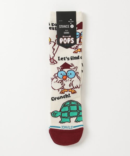 STANCE（スタンス）の「STANCE/スタンス キッズ 靴下 ソックス MR OWL KIDS K545A24MRO#CVS（ソックス/靴下・キッズ・ベージュ系その他・L）」の5枚目の写真