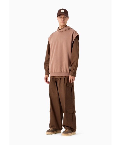 EMPORIO ARMANI(エンポリオアルマーニ)の「【エンポリオ アルマーニ】Emporio Armani Sustainability Values Capsule Collection ポケット付きシャツ オーガニックポプリン ガーメントダイ(シャツ/ブラウス・メンズ・ブラウン・LARGE/MEDIUM/SMALL)」の7枚目の写真