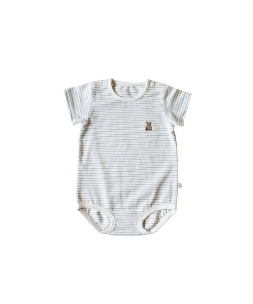 DADWAY（ダッドウェイ）の「ボディスーツ（Tシャツ/カットソー・キッズ・サックスブルー/オフホワイト・70cm/80ｃｍ）」の3枚目の写真