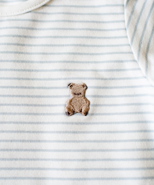 DADWAY（ダッドウェイ）の「ボディスーツ（Tシャツ/カットソー・キッズ・サックスブルー/オフホワイト・70cm/80ｃｍ）」の4枚目の写真