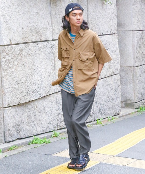 niko and...(ニコアンド)の「TRリラックスイージーパンツ(その他パンツ・メンズ・ライトベージュ/ブルー/チャコール・MEDIUM/LARGE)」の5枚目の写真