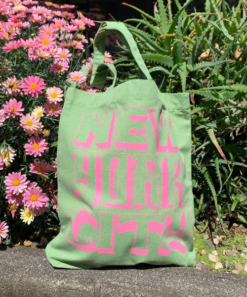 セール】RECYCLED SOFT FABRIC ニューヨークロゴトートバッグ
