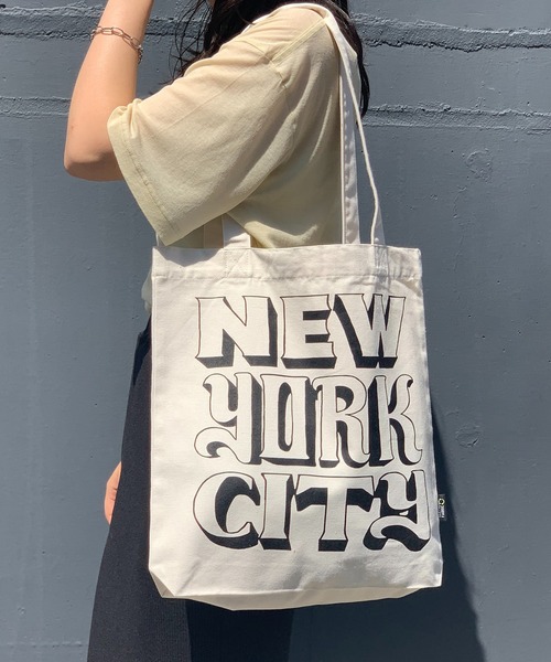 mi via loca（ミヴィアロカ）の「RECYCLED SOFT FABRIC ニューヨークロゴトートバッグ（トートバッグ・レディース・ホワイト系その他/レッド/ライトグリーン/アイボリー・FREE）」の10枚目の写真