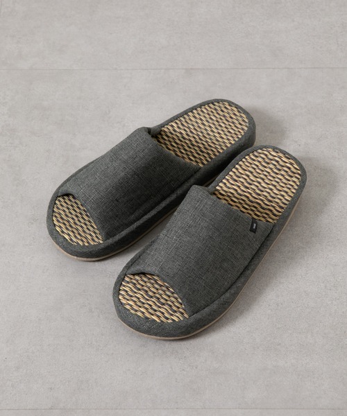 COLONY 2139（コロニートゥーワンスリーナイン）の「い草スリッパ（ルームシューズ/スリッパ・レディース・グレー/アイボリー・LARGE/MEDIUM）」の2枚目の写真