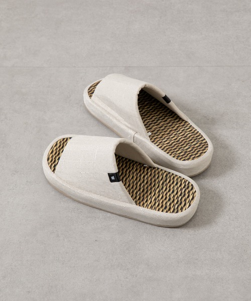 COLONY 2139（コロニートゥーワンスリーナイン）の「い草スリッパ（ルームシューズ/スリッパ・レディース・グレー/アイボリー・LARGE/MEDIUM）」の6枚目の写真