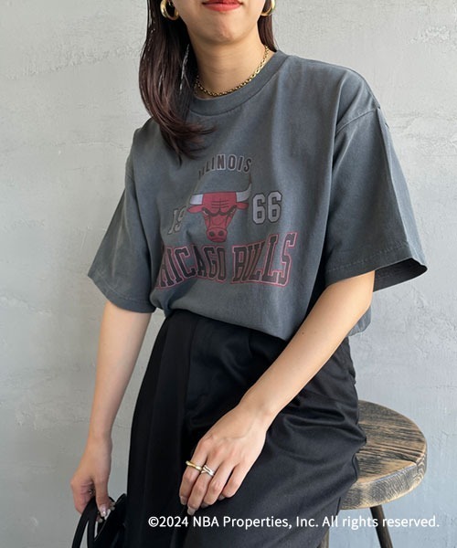 NBA（エヌビーエー）の「[OFF THE COURT by NBA/オフ・ザ・コート バイ NBA] 別注 プリントTシャツ（Tシャツ/カットソー・レディース・C/B/I/G/F/E/D/H/A・XL/L/M/S）」の6枚目の写真