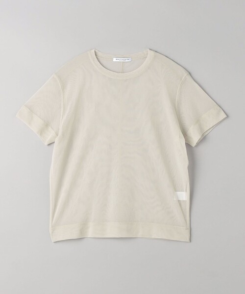 BEAUTY&YOUTH UNITED ARROWS（ビューティーアンドユースユナイテッドアローズ）の「ポリエステルチュール ショートスリーブ Tシャツ（Tシャツ/カットソー・レディース・ライトブルー/ブラック/ナチュラル・FREE）」の16枚目の写真