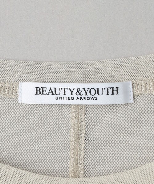 BEAUTY&YOUTH UNITED ARROWS（ビューティーアンドユースユナイテッドアローズ）の「ポリエステルチュール ショートスリーブ Tシャツ（Tシャツ/カットソー・レディース・ライトブルー/ブラック/ナチュラル・FREE）」の22枚目の写真