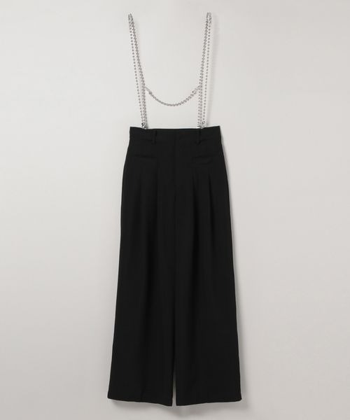 JEANASIS（ジーナシス）の「ボールチェーンサスツキワイドパンツ/121270（スラックス・レディース・ブラック/ネイビー/グレー・MEDIUM/SMALL）」の12枚目の写真
