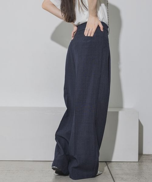 JEANASIS（ジーナシス）の「ボールチェーンサスツキワイドパンツ/121270（スラックス・レディース・ブラック/ネイビー/グレー・MEDIUM/SMALL）」の11枚目の写真