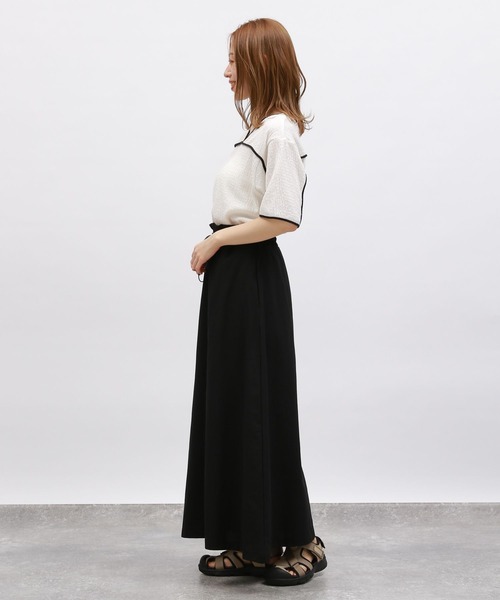 LAKOLE（ラコレ）の「フクレパイピングプルオーバー / 115154（Tシャツ/カットソー・レディース・ブラック/クリーム/オフホワイト・MEDIUM/SMALL）」の5枚目の写真