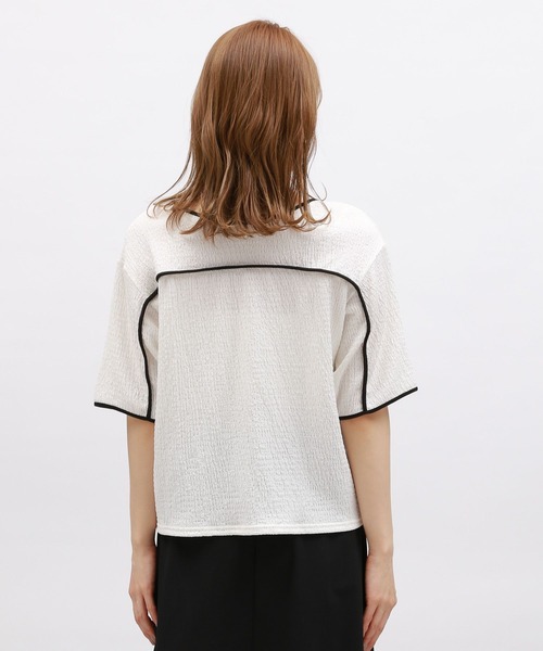 LAKOLE（ラコレ）の「フクレパイピングプルオーバー / 115154（Tシャツ/カットソー・レディース・ブラック/クリーム/オフホワイト・MEDIUM/SMALL）」の18枚目の写真