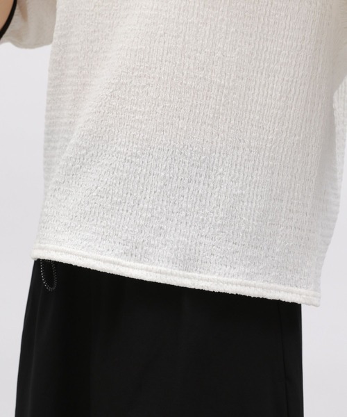 LAKOLE（ラコレ）の「フクレパイピングプルオーバー / 115154（Tシャツ/カットソー・レディース・ブラック/クリーム/オフホワイト・MEDIUM/SMALL）」の22枚目の写真