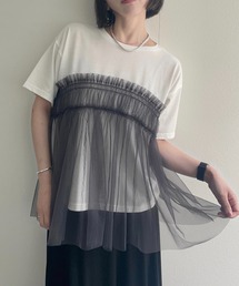 チュールドッキングTシャツ