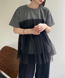 チュールドッキングTシャツ