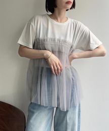 チュールドッキングＴシャツ
