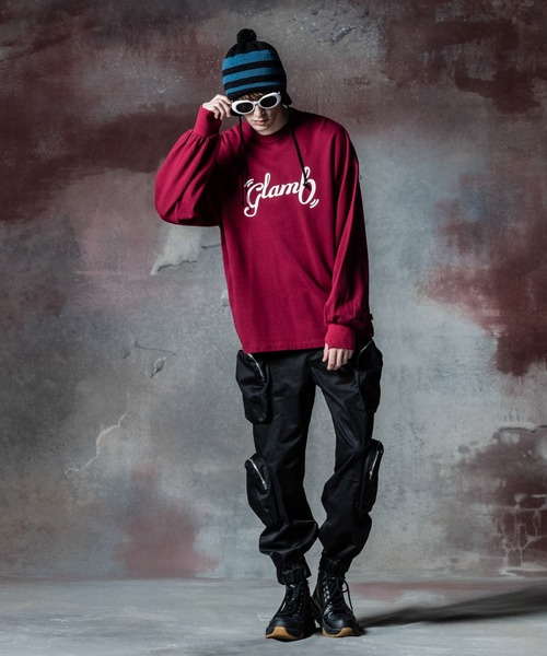 glamb(グラム)の「All Purpose Sweat / オールパーポーズスウェット(スウェット・メンズ・ブラック/ワイン/ベージュ・S/M/L)」の7枚目の写真