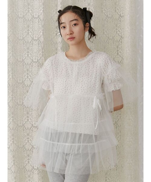 ティアードチュールtops（Tシャツ/カットソー）｜merry jenny（メリージェニー） pattayablatt.com