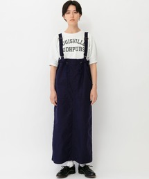 バックサテンサスペンダースカート