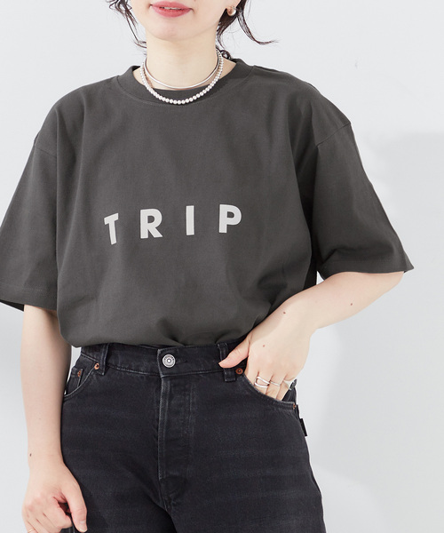 journal standard L'essage（ジャーナルスタンダードレサージュ）の「《追加》POET MEETS DUBWISE  TRIP Tシャツ（Tシャツ/カットソー・レディース・ホワイト/モスグリーン/ブラック・FREE）」の2枚目の写真