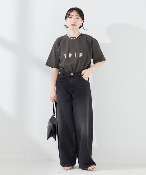 journal standard L'essage（ジャーナルスタンダードレサージュ）の「《追加》POET MEETS DUBWISE  TRIP Tシャツ（Tシャツ/カットソー・レディース・ホワイト/モスグリーン/ブラック・FREE）」の4枚目の写真