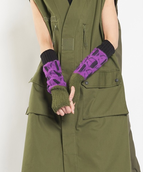 gomme（ゴム）の「アームウォーマー（アームカバー・レディース・パープル/ホワイト/ブラック/オレンジ・FREE）」の3枚目の写真