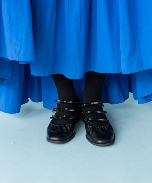 Casselini（キャセリーニ）の「CASSELINI/キャセリーニ/ギャザーリボンパンプス（パンプス・レディース・アイボリー/ブラック・23.5/24/24.5/24.0）」の8枚目の写真