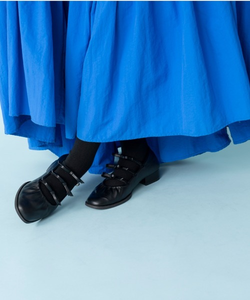 Casselini（キャセリーニ）の「CASSELINI/キャセリーニ/ギャザーリボンパンプス（パンプス・レディース・アイボリー/ブラック・23.5/24/24.5/24.0）」の9枚目の写真