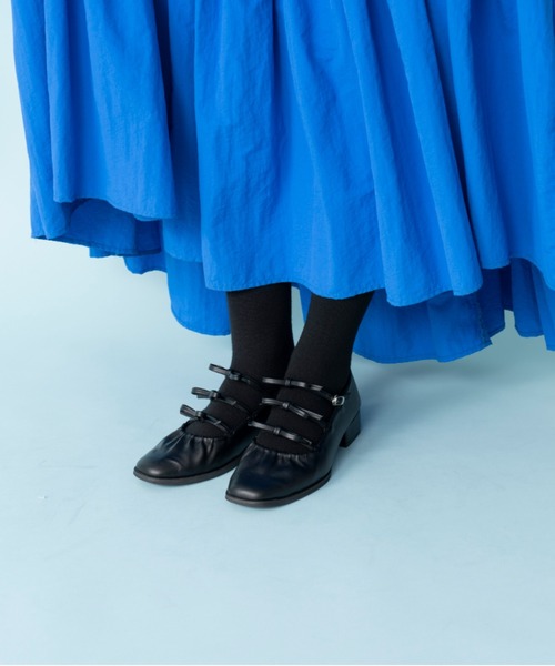 Casselini（キャセリーニ）の「CASSELINI/キャセリーニ/ギャザーリボンパンプス（パンプス・レディース・アイボリー/ブラック・23.5/24/24.5/24.0）」の10枚目の写真