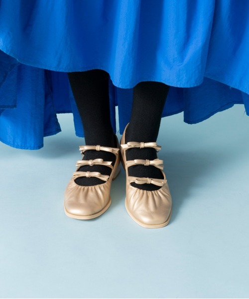 Casselini（キャセリーニ）の「CASSELINI/キャセリーニ/ギャザーリボンパンプス（パンプス・レディース・アイボリー/ブラック・23.5/24/24.5/24.0）」の11枚目の写真