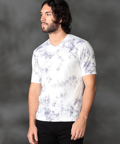 HIDEAWAYS NICOLE（ハイダウェイニコル）の「アニマル柄プリント半袖Ｔシャツ（Tシャツ/カットソー・メンズ・ブラック系その他2/ホワイト系その他2/ブラック系その他/ホワイト系その他・MEDIUM/LARGE/X-LARGE）」の2枚目の写真