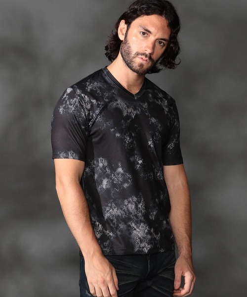 HIDEAWAYS NICOLE（ハイダウェイニコル）の「アニマル柄プリント半袖Ｔシャツ（Tシャツ/カットソー・メンズ・ブラック系その他2/ホワイト系その他2/ブラック系その他/ホワイト系その他・MEDIUM/LARGE/X-LARGE）」の3枚目の写真