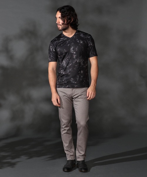 HIDEAWAYS NICOLE（ハイダウェイニコル）の「アニマル柄プリント半袖Ｔシャツ（Tシャツ/カットソー・メンズ・ブラック系その他2/ホワイト系その他2/ブラック系その他/ホワイト系その他・MEDIUM/LARGE/X-LARGE）」の8枚目の写真