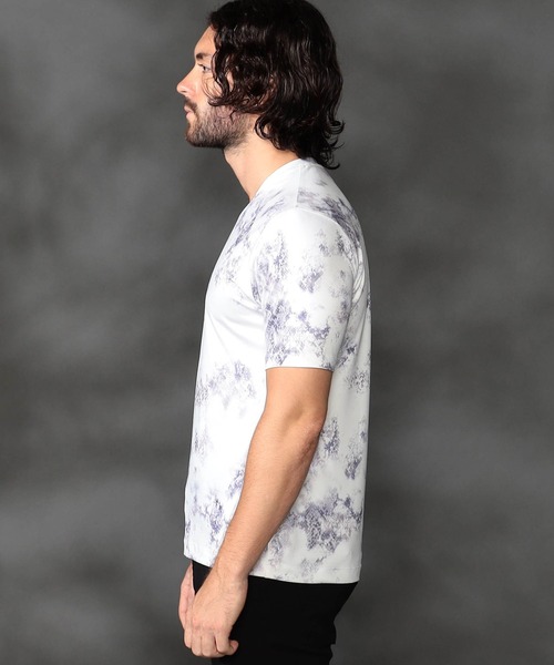 HIDEAWAYS NICOLE（ハイダウェイニコル）の「アニマル柄プリント半袖Ｔシャツ（Tシャツ/カットソー・メンズ・ブラック系その他2/ホワイト系その他2/ブラック系その他/ホワイト系その他・MEDIUM/LARGE/X-LARGE）」の10枚目の写真