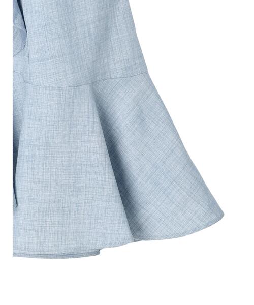 earth music&ecology（アースミュージックアンドエコロジー）の「アシメペプラムフレアバックレースミディ丈スカート（スカート・レディース・ブルー/ブラック/ホワイト・S/M）」の10枚目の写真