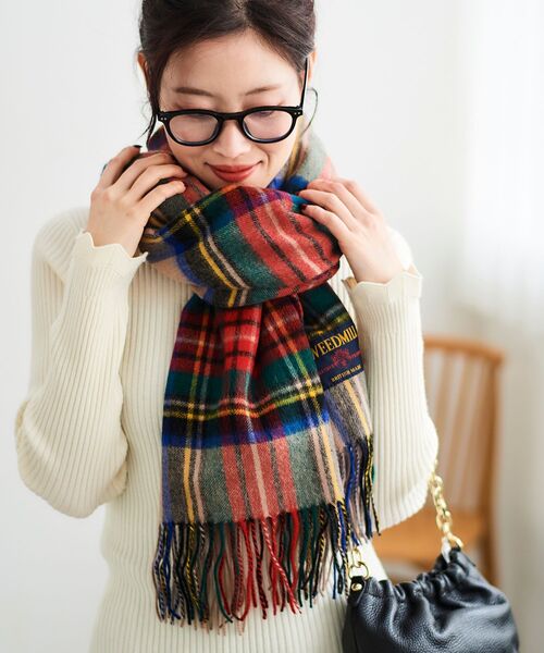 le.coeur blanc(ルクールブラン)の「TWEEDMILLストール(ストール/ショール・レディース・ブルー系その他4/ベージュ系その他2/グレー系その他・FREE)」の20枚目の写真